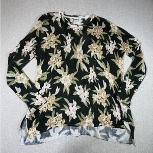 Mumu Mellow Women S Olive Green Forest Florest Lagenlook Resort Pullover Sweater